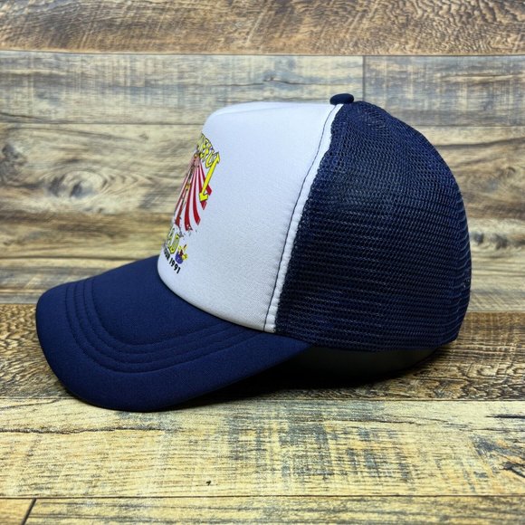 The Grateful Dead Mens Trucker Hat Navy Snapback 1991 Tour Baseball Hat Jam Band - Picture 3 of 7